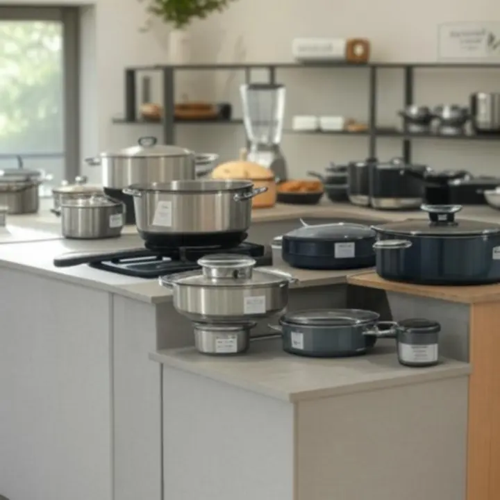 Baner promocyjny z zestawem naczyń i akcesoriów kuchennych Home Kitchen Line