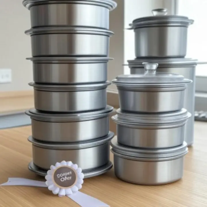 Zestaw pojemników i słoików do przechowywania w promocyjnej ofercie